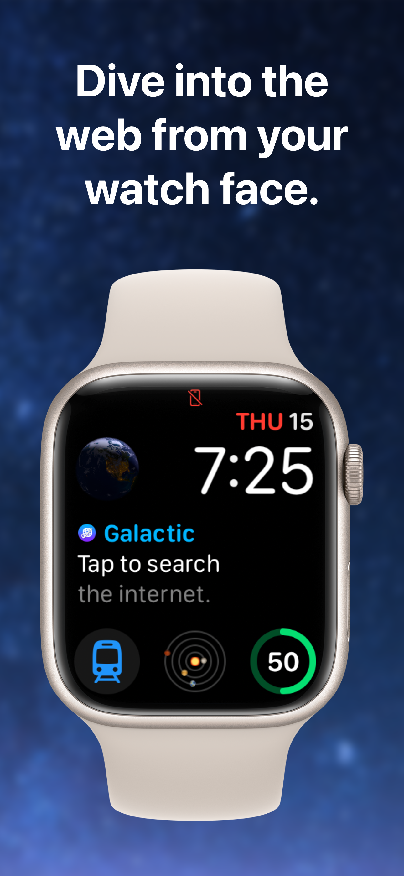 Galactic - веб -браузер для Apple Watch - Исследуйте Интернет на своем запястье. медиа 7