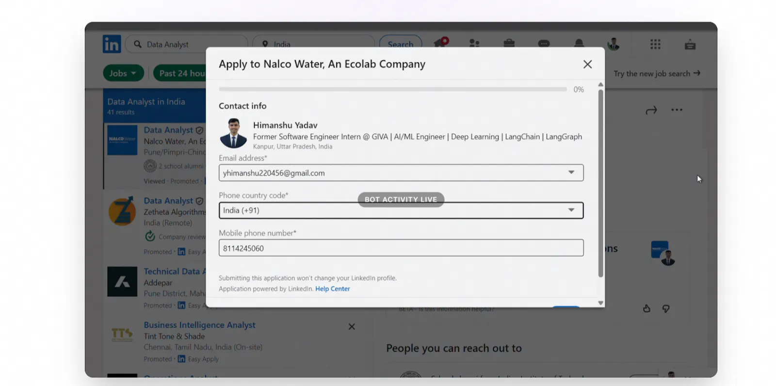 LinkdApply screenshot 2