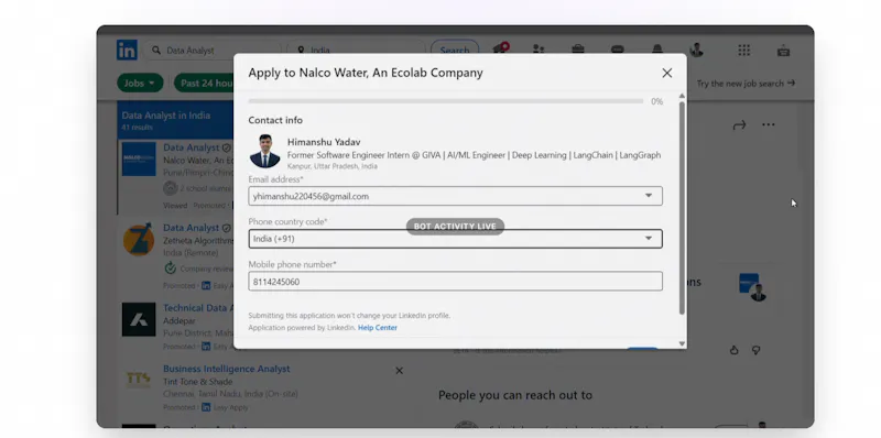 LinkdApply screenshot 2