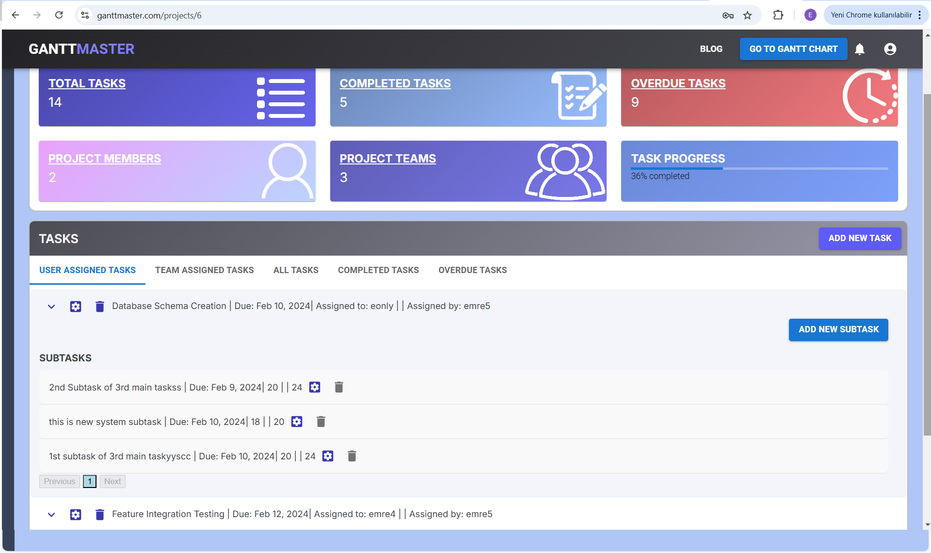 GanttMaster.com - Dinamik Gantt grafikleri ile verimli proje yönetimi. medya 2