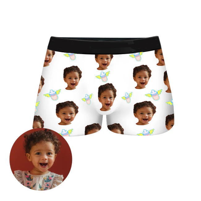 Custom Baby Face Boxer Shorts