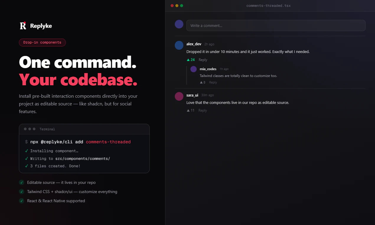 Replyke V7 screenshot 4
