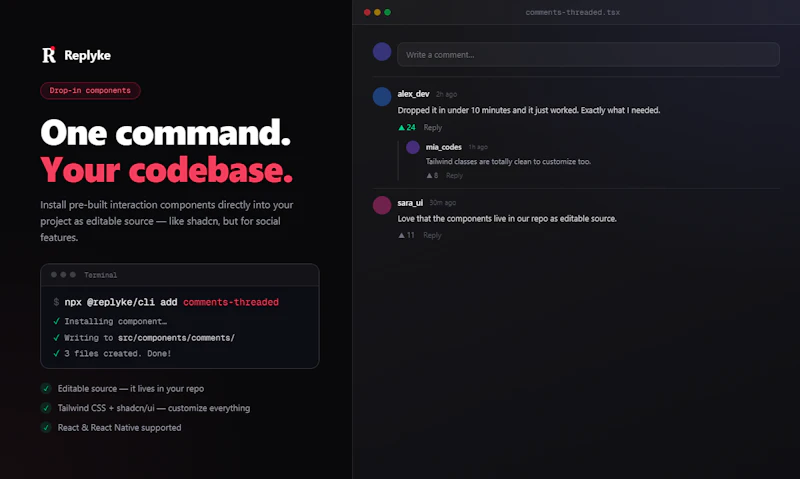 Replyke V7 screenshot 5