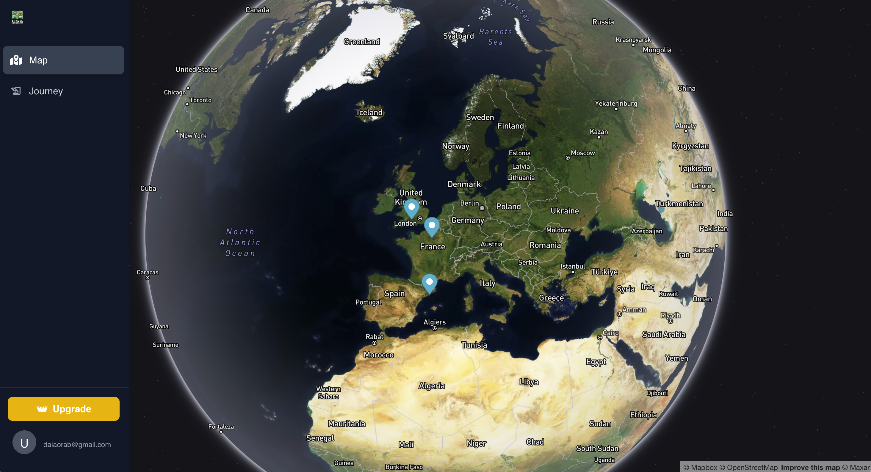 Travel Memory Map gallery image