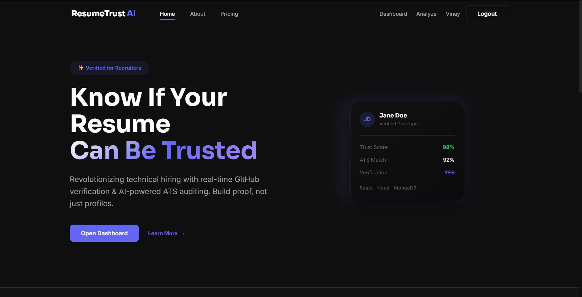 ResumeTrust AI gallery image