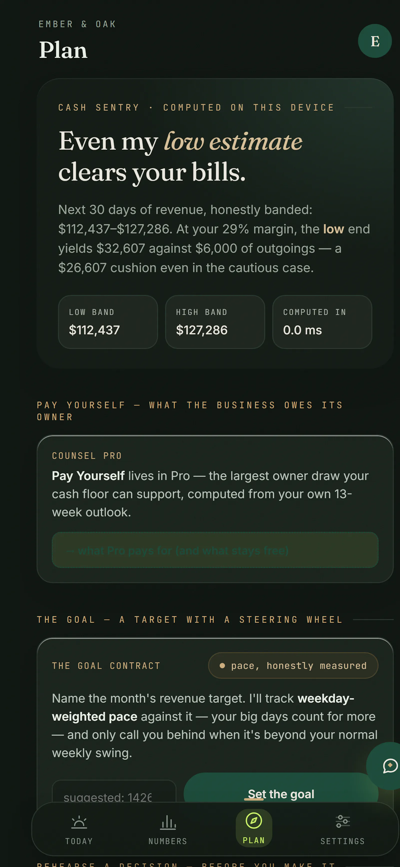 Counsel screenshot 1