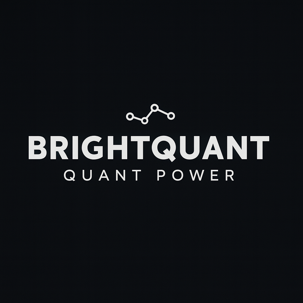 BrightQuant. - Product Hunt launch logo and brand identity
