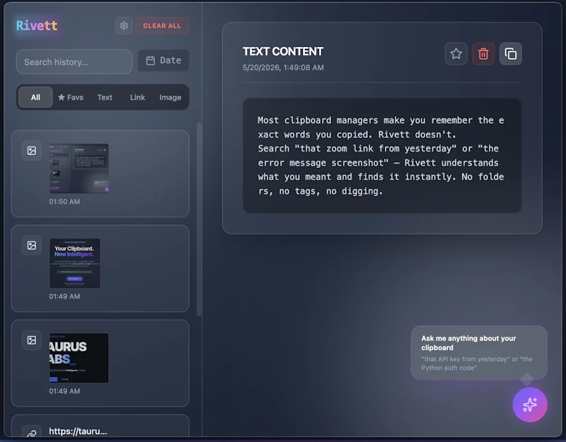 Rivett screenshot 2