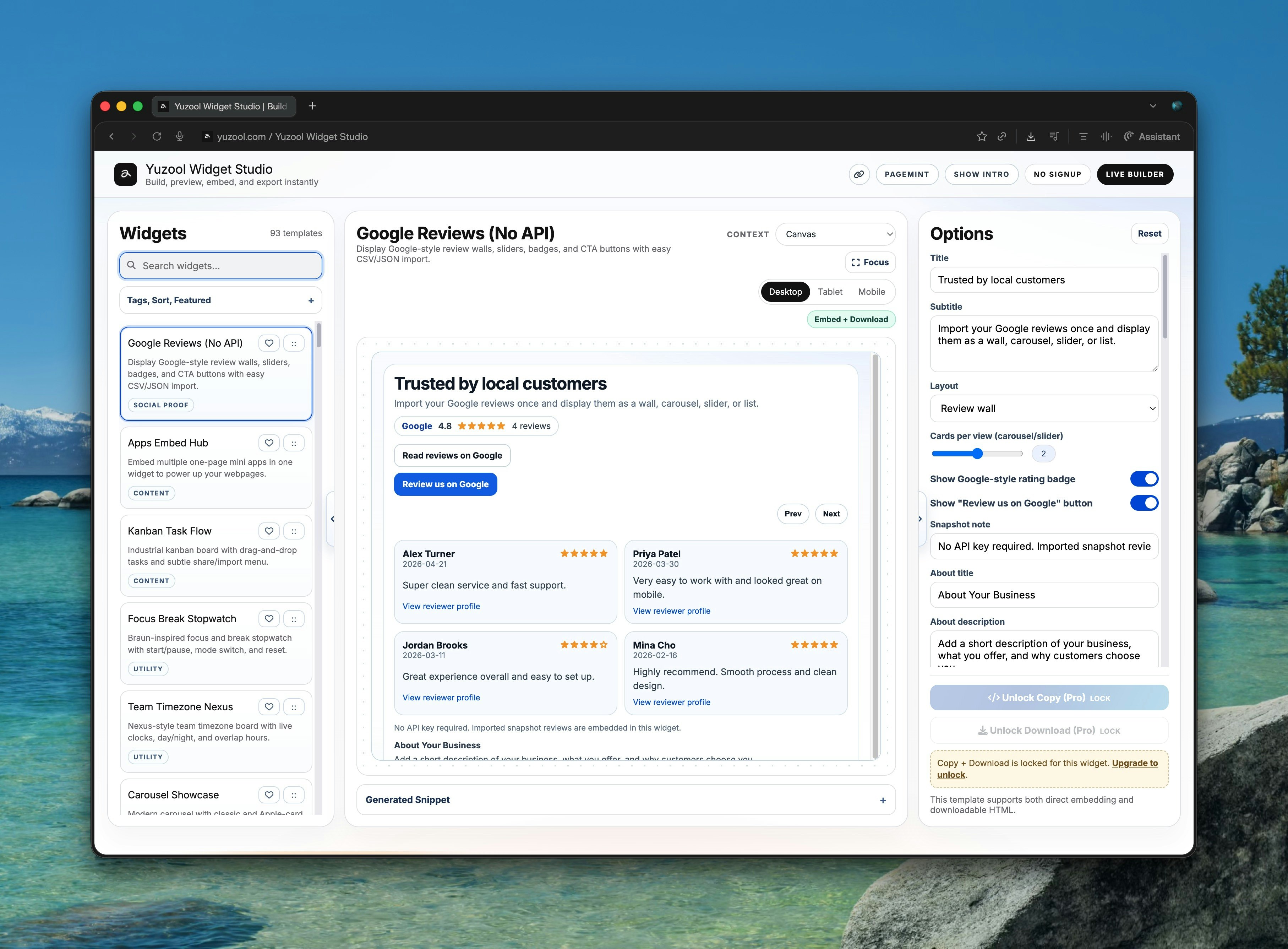 Yuzool Widgets gallery image