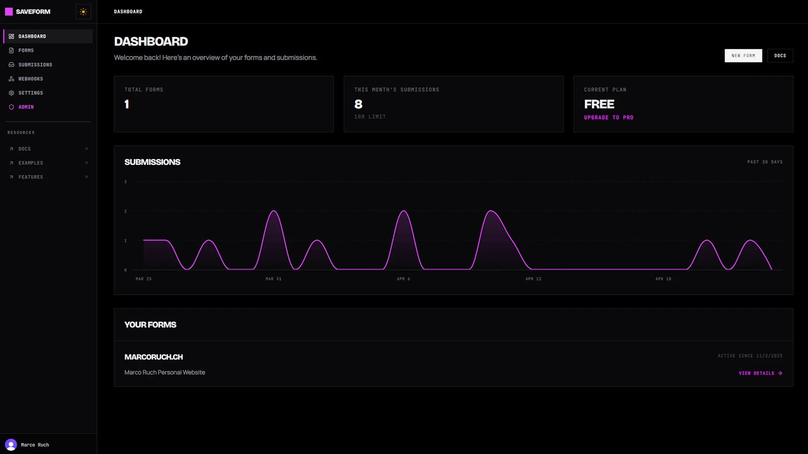 SaveForm.io screenshot 3