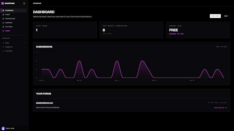 SaveForm.io screenshot 3