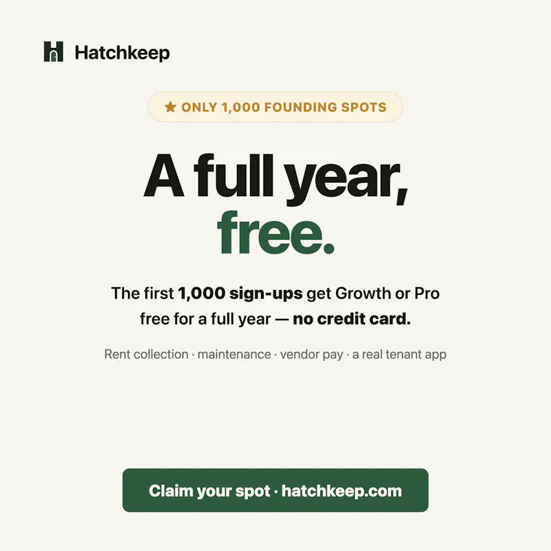Hatchkeep — Free Property Management  screenshot 2
