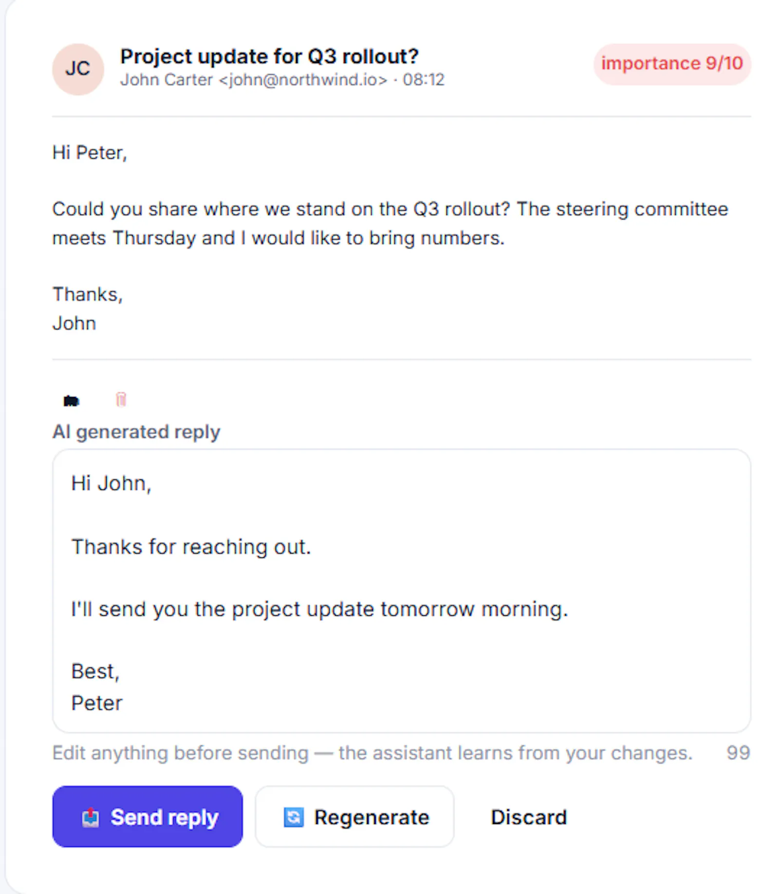 Inbox Assistant screenshot 2
