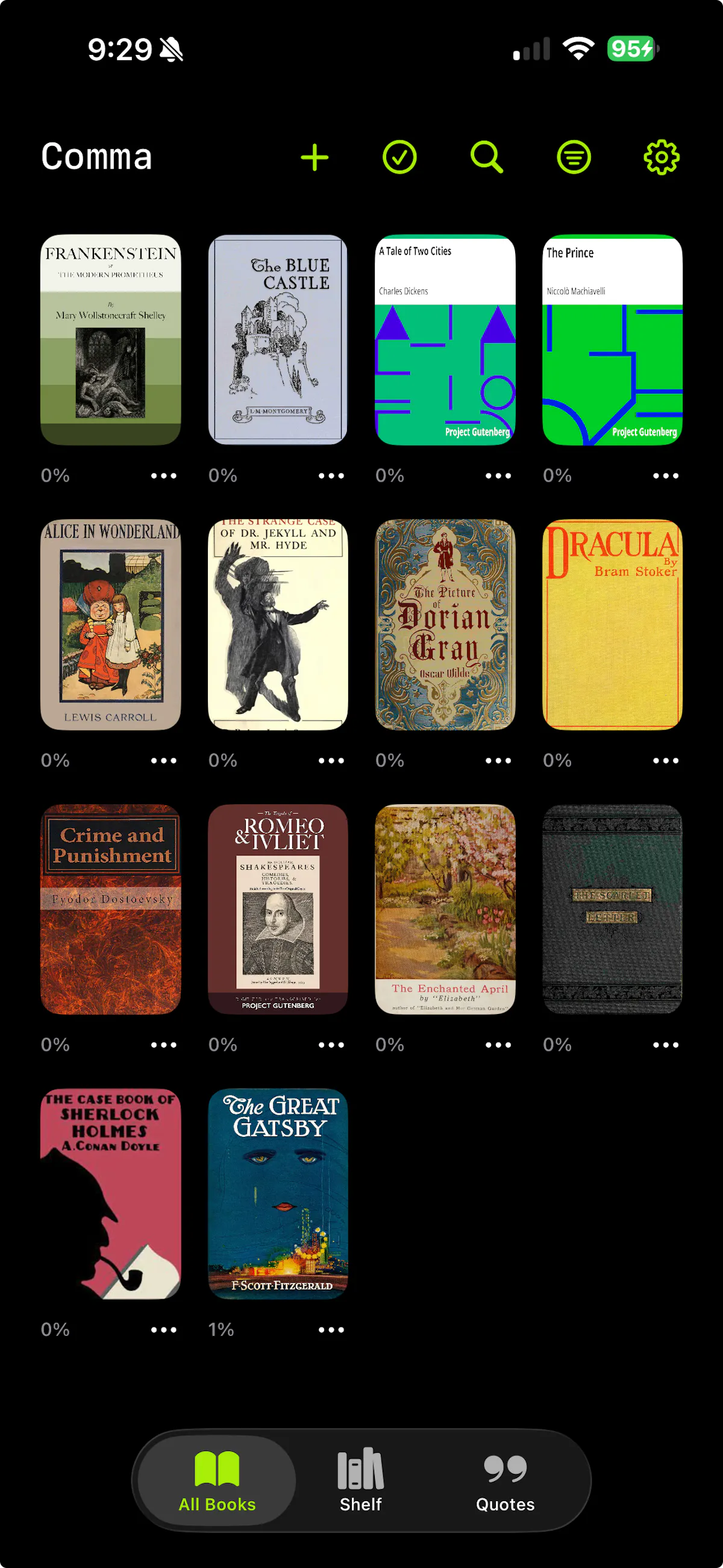Comma Reader