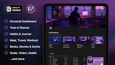 Notion Ultimate Life Planner Template gallery image