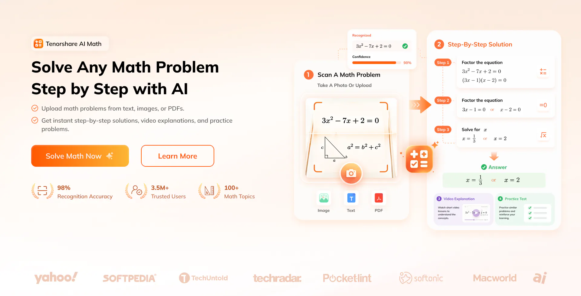 Tenorshare AI Math gallery image