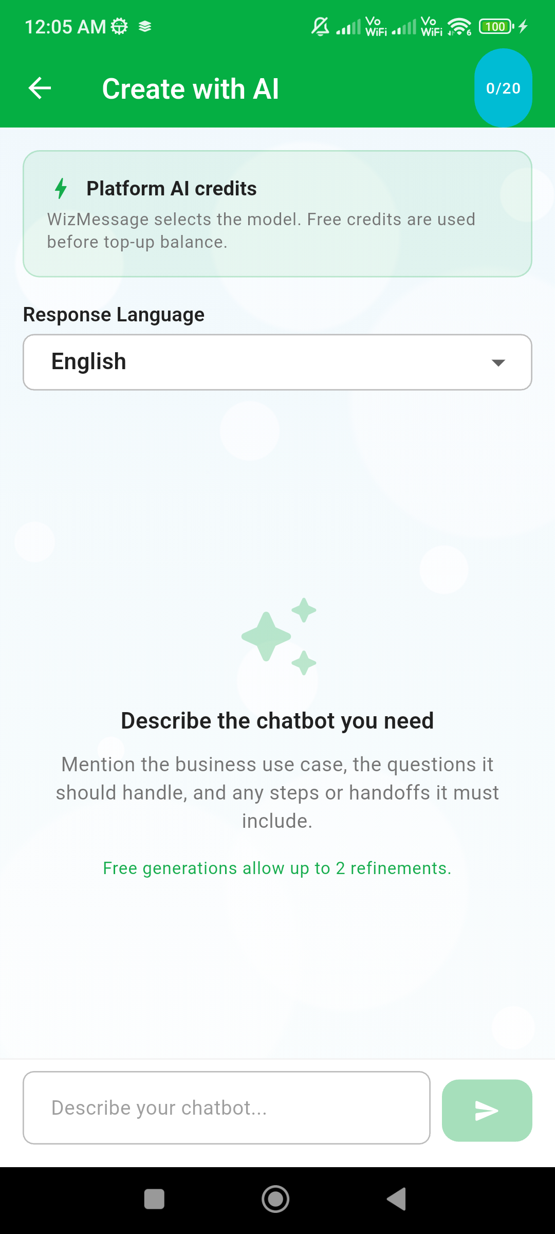 WizBot: No-Code WhatsApp AI Chatbot  gallery image