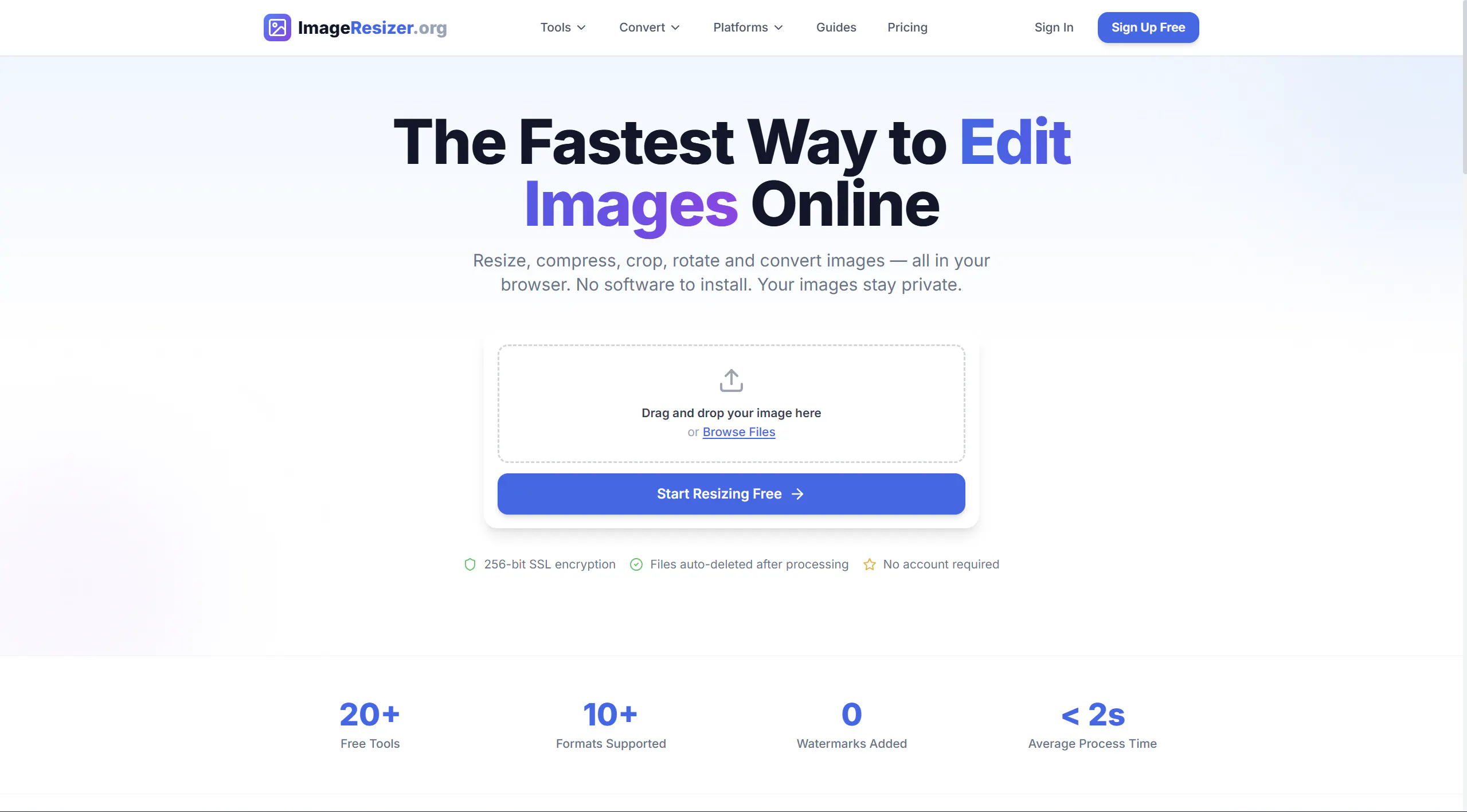 ImageResizer.org 제품 배너