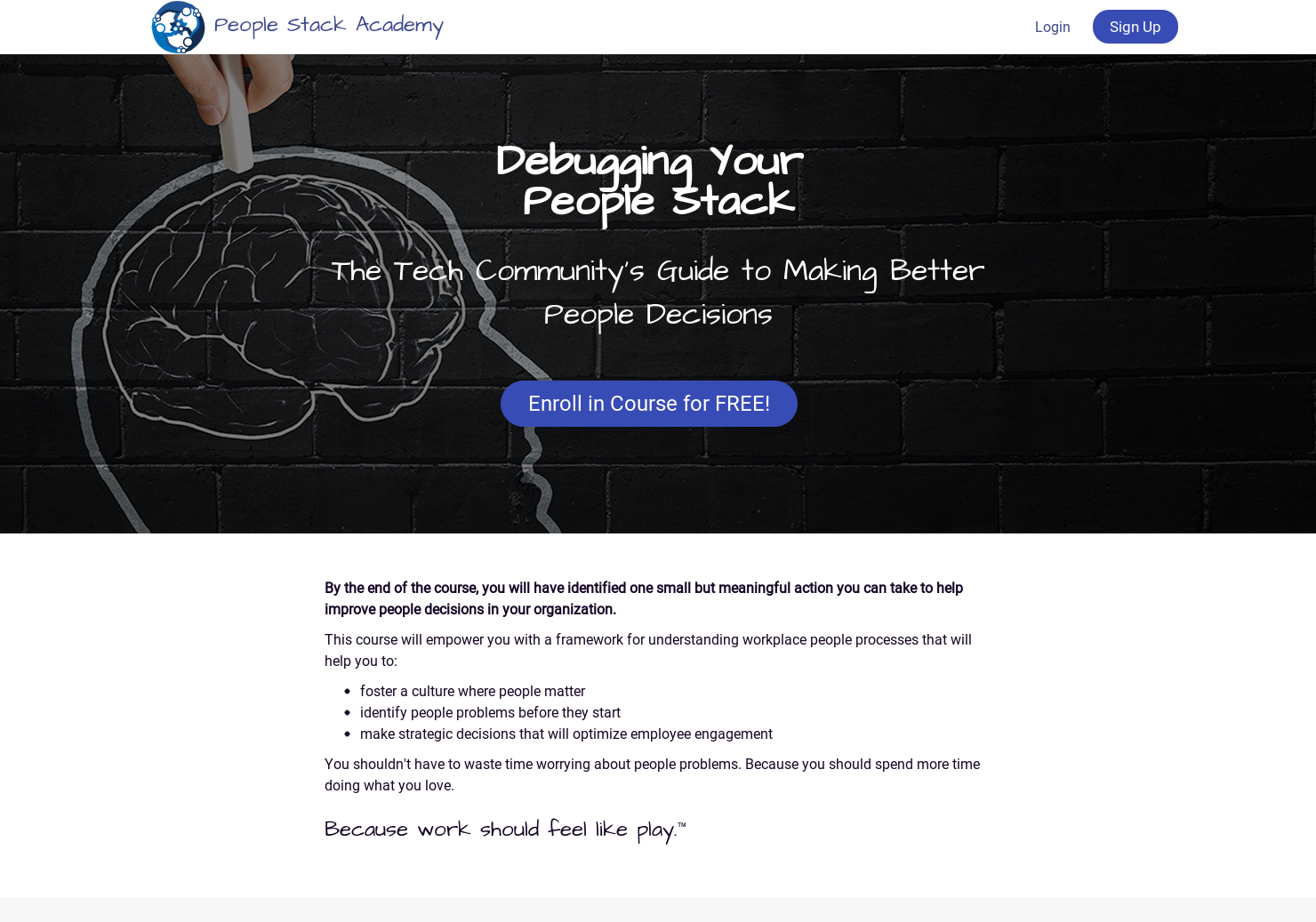 Debugging Your People Stack