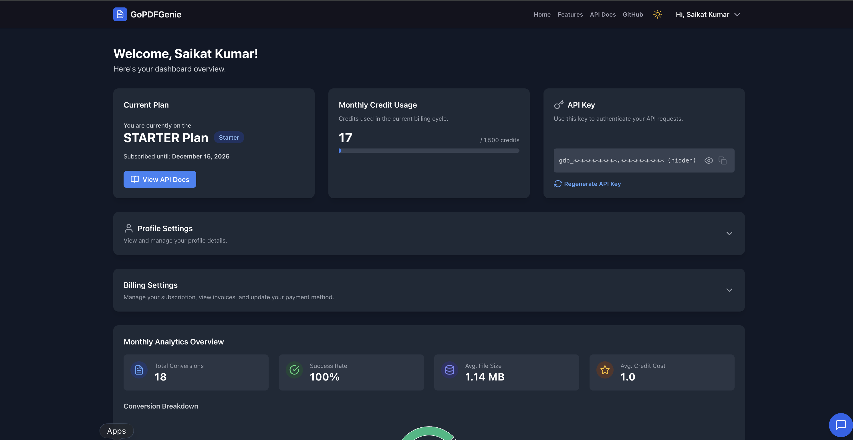 GoPDFGenie - Screenshot 2 showing product features and functionality