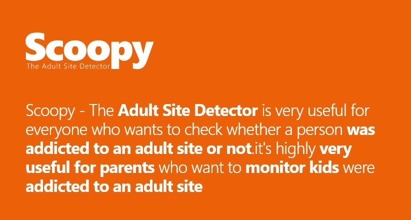 Scoopy - Yetişkin site dedektörü media 2