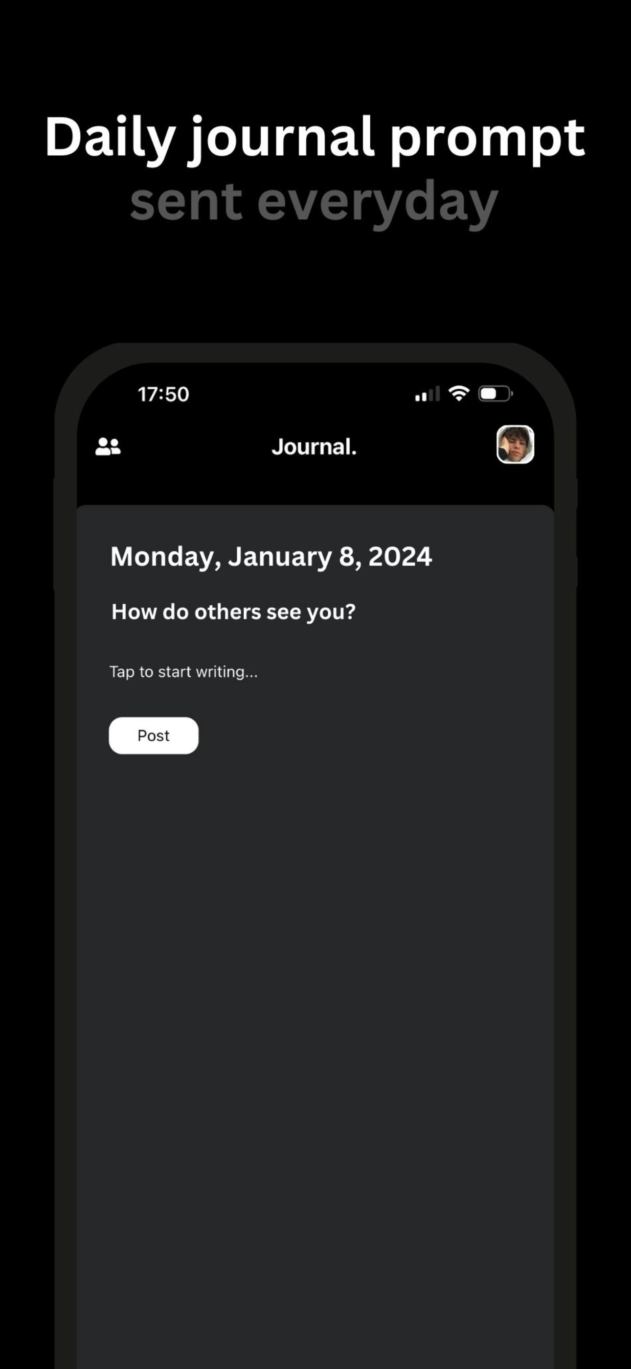 startuptile Journal.-A social journal with daily prompts