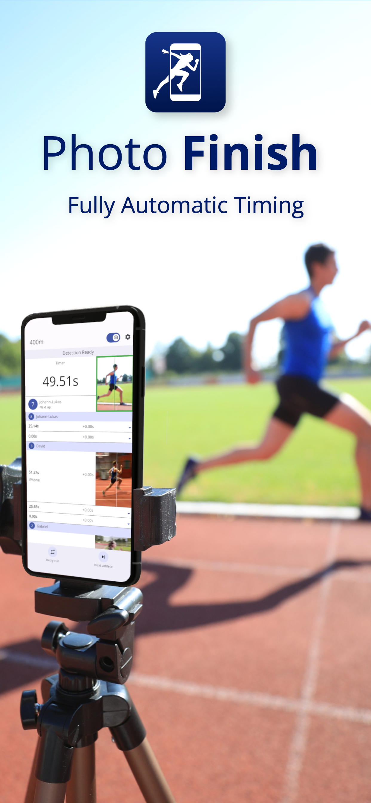 startuptile Photo Finish: Sprint Timing App-Accurate timing system for your phones with camera detection