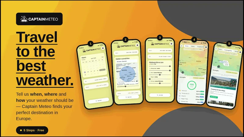 CaptainMeteo Travel By Weather screenshot 1 (video preview)