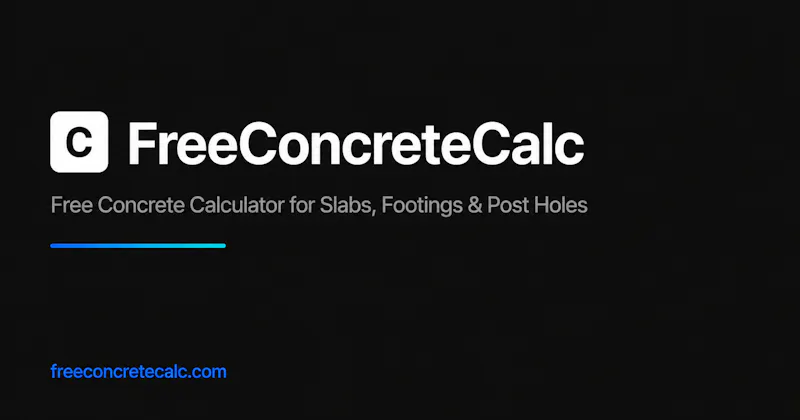 FreeConcreteCalc screenshot 1