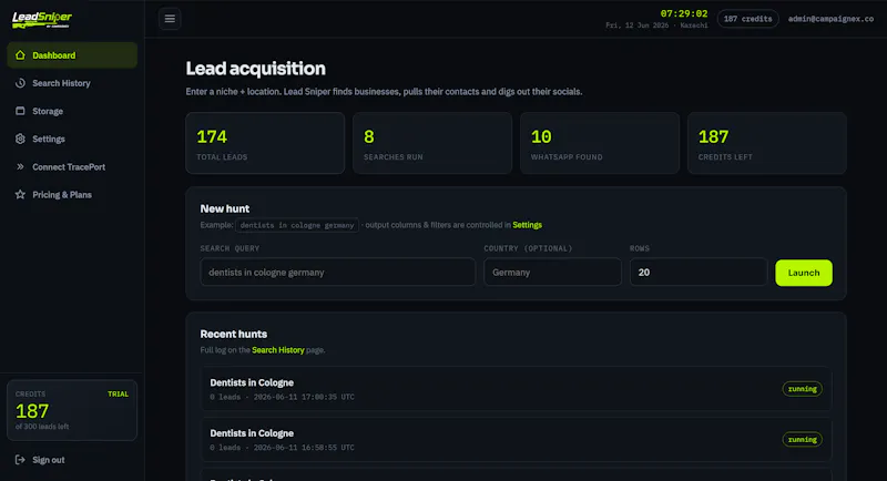 Lead Sniper Ai Scraper screenshot 2