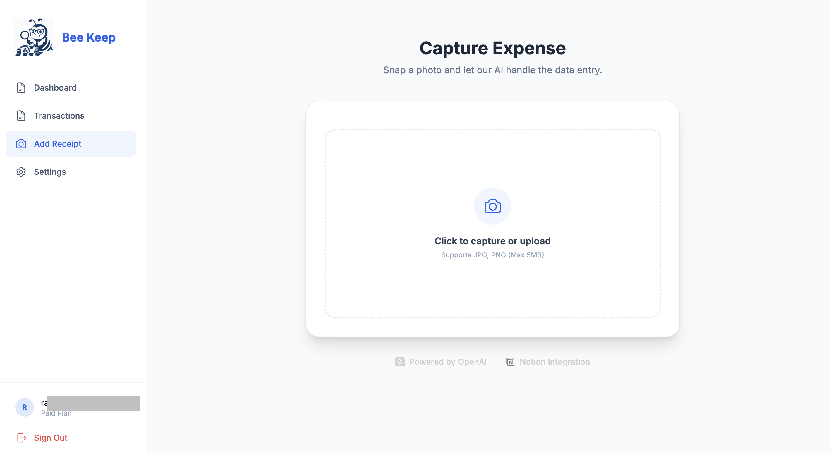 Bee Keep - Screenshot 5 showing product features and functionality