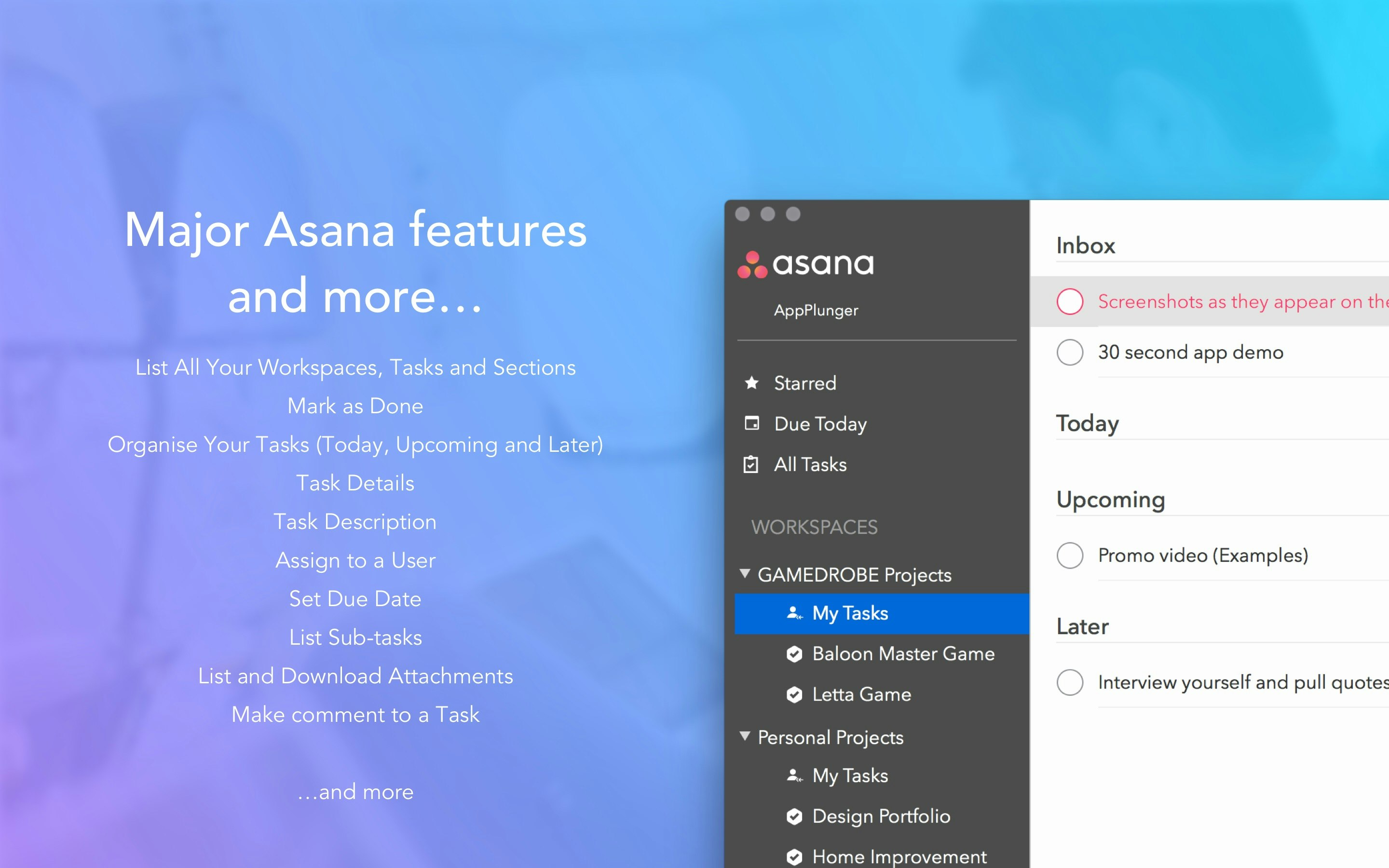 AppSana Pro for Asana Offline with Notifications gallery image