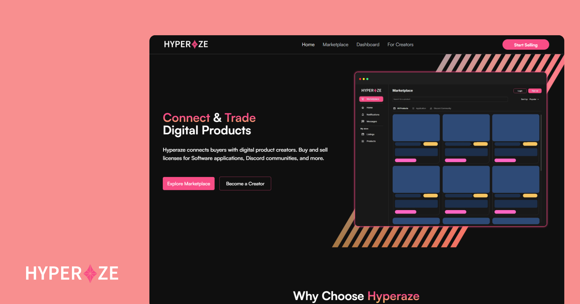 Hyperaze - Voor makers die apps verkopen, sjablonen en onenigheidstoegang media 2