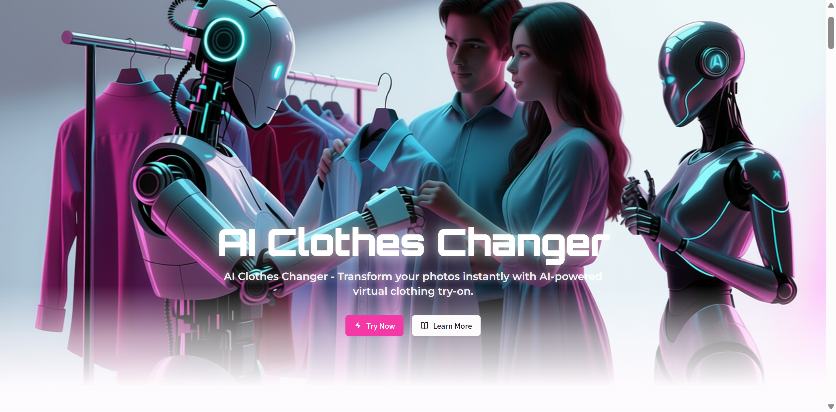 ai-clotheschanger - Main screenshot showing features and interface