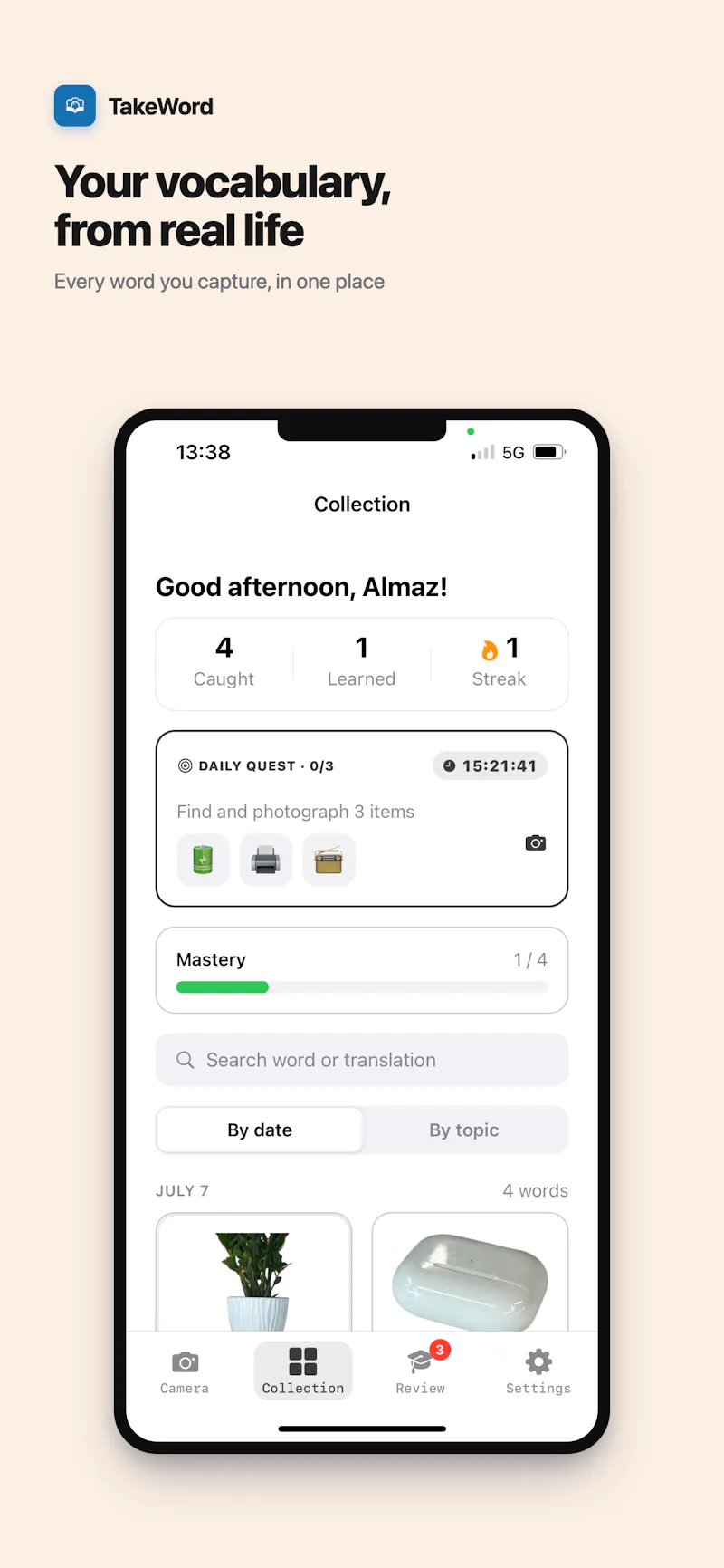 TakeWord — learn through camera screenshot 5