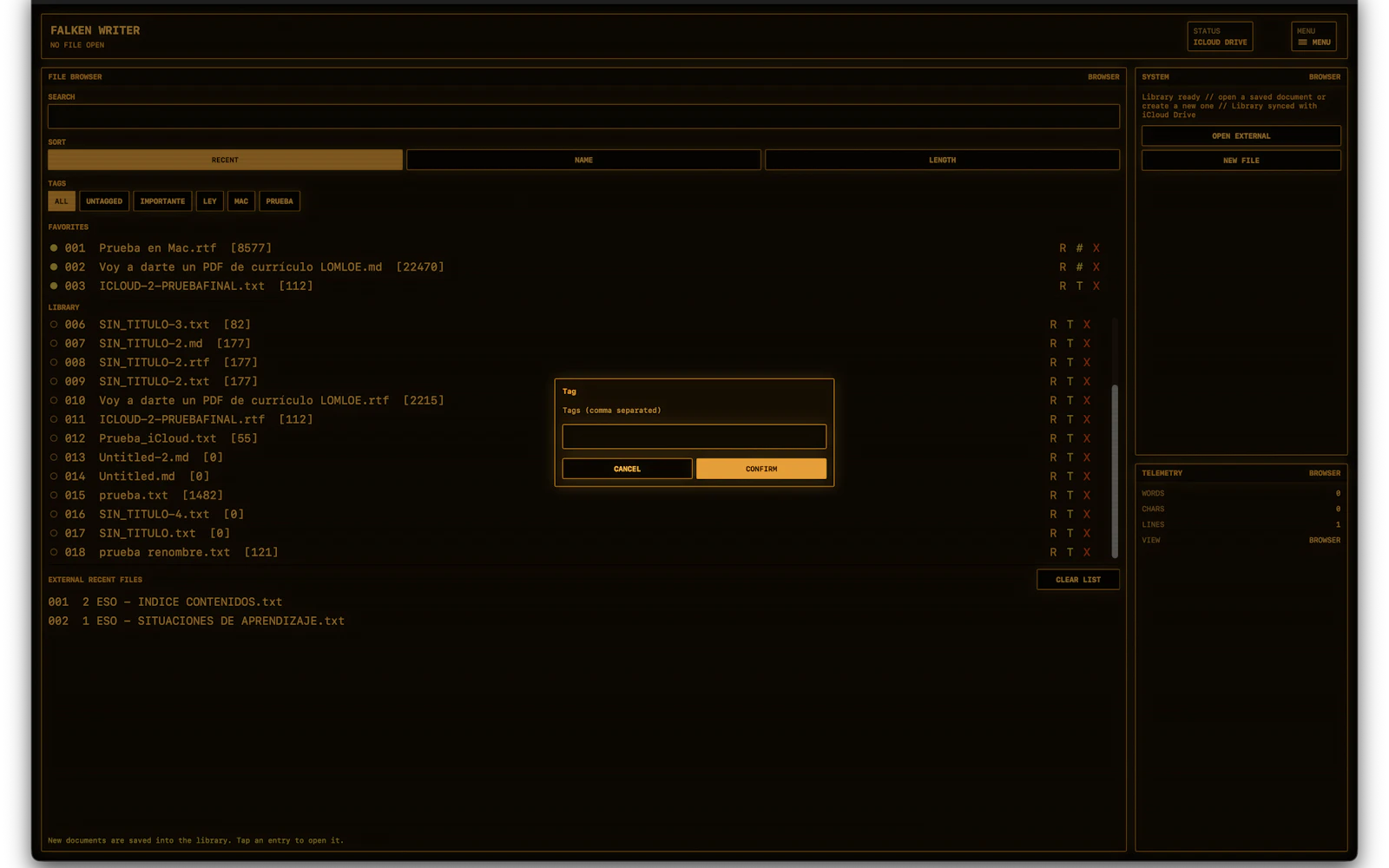 Falken Writer screenshot 3