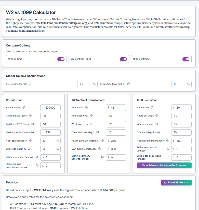 VscalCulator - Decisioni più intelligenti, una vs alla volta. media 1