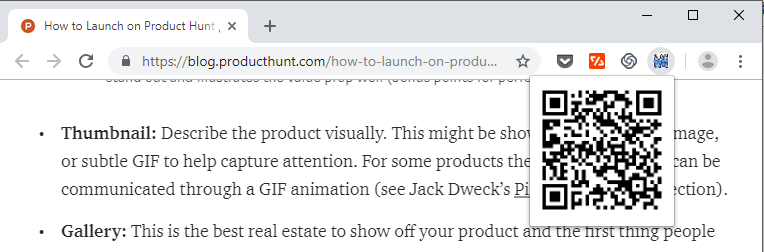 Chrome QR gallery image