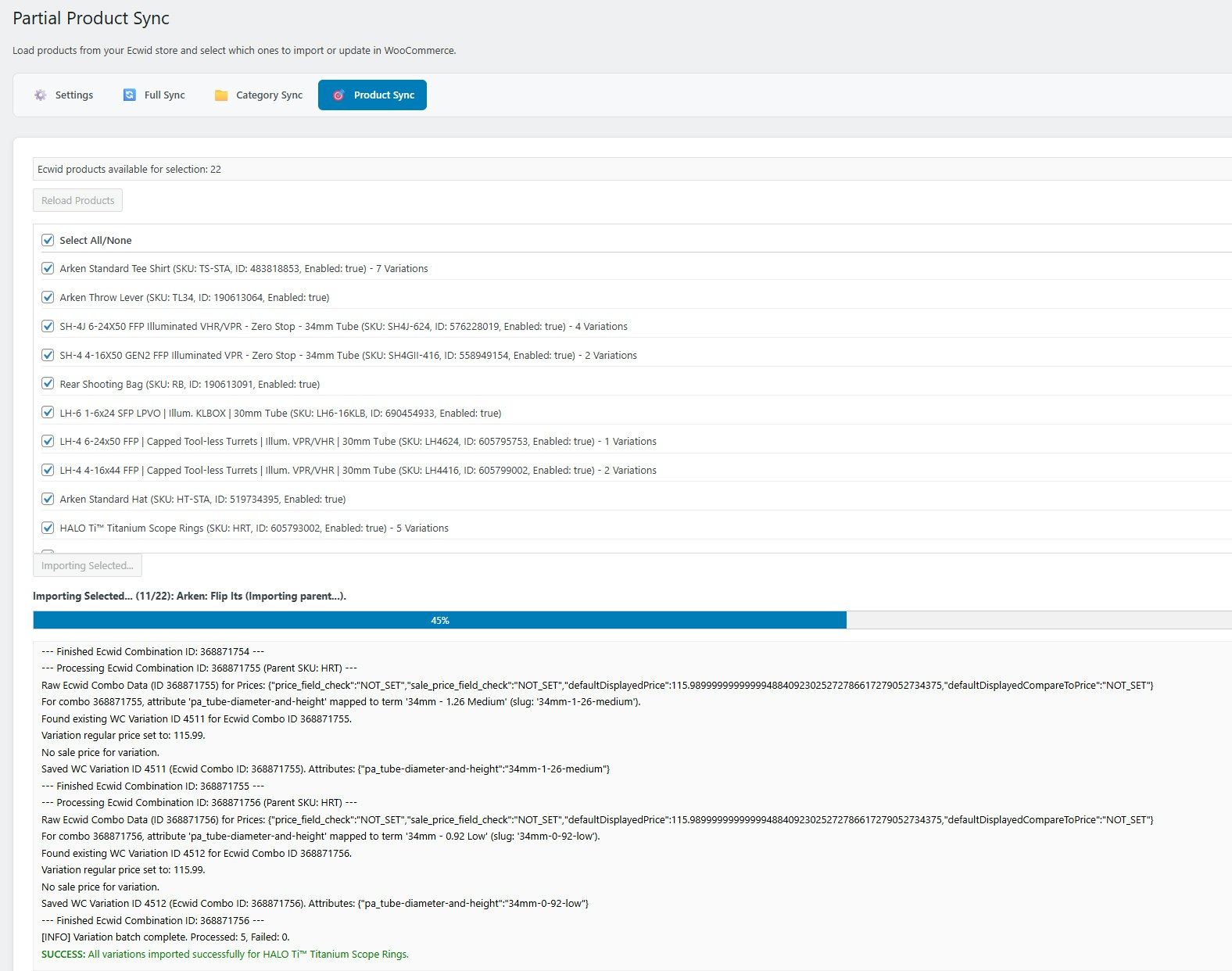 Ecwid2Woo gallery image