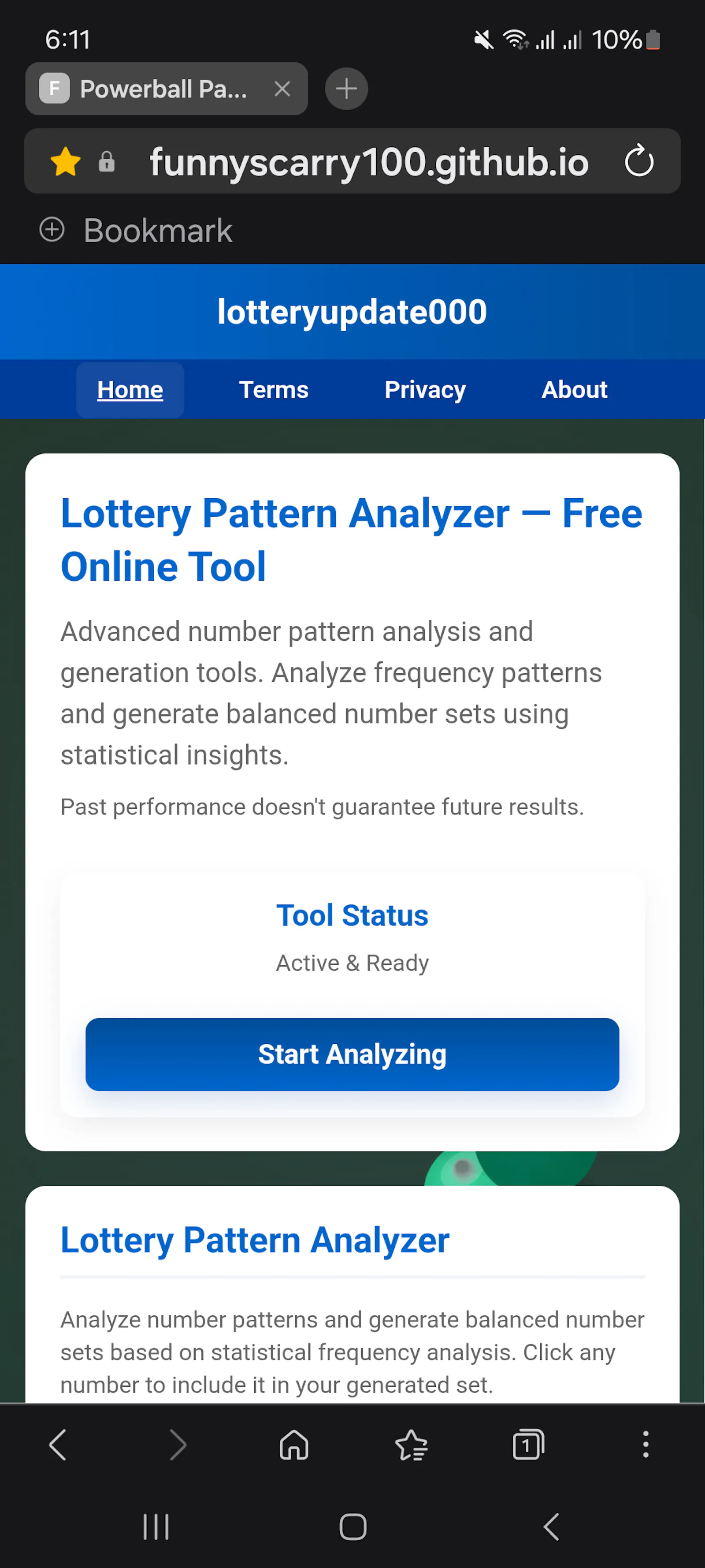 Lotteryupdate000 screenshot 1