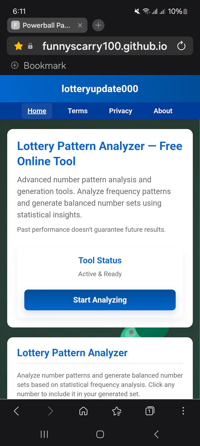 Lotteryupdate000 screenshot 1