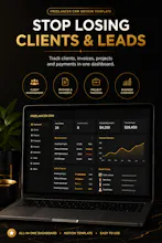 Freelancer OS: Notion Dashboard gallery image