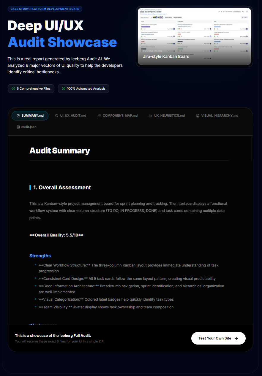 Iceberg Framework gallery image