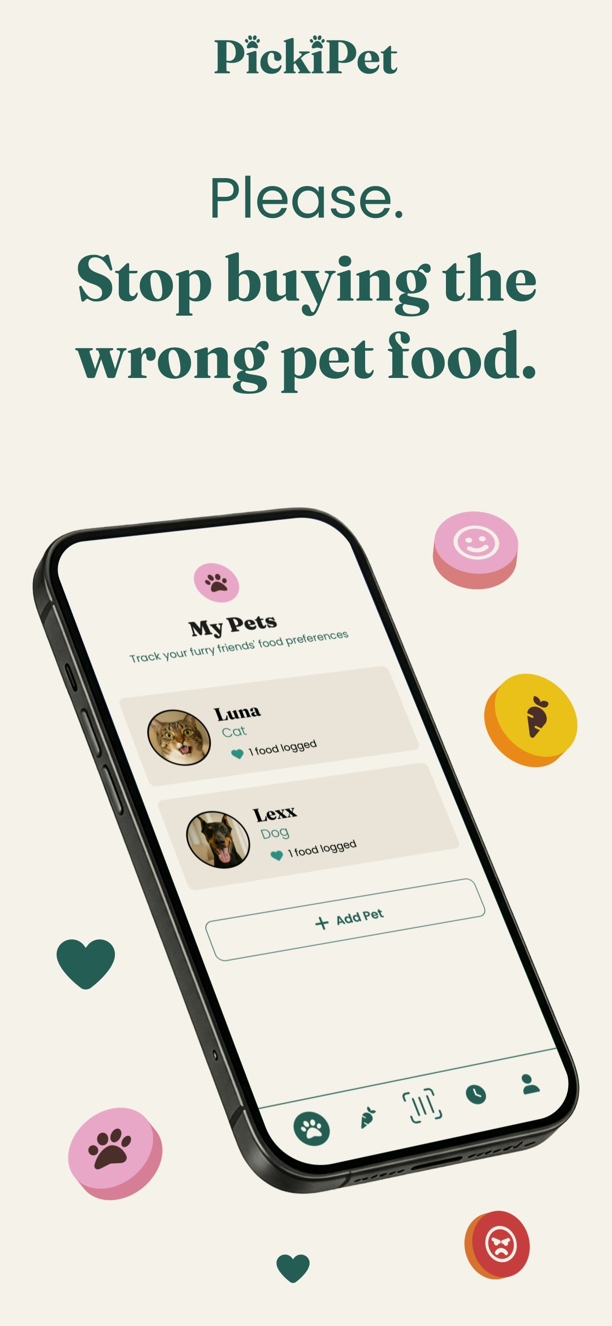 PickiPet — For tracking picky palates. gallery image