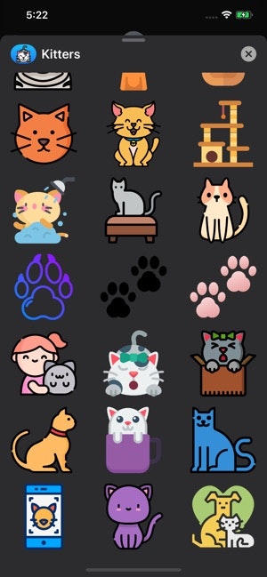 Kitters! iMessage Cat Stickers -AppStore gallery image