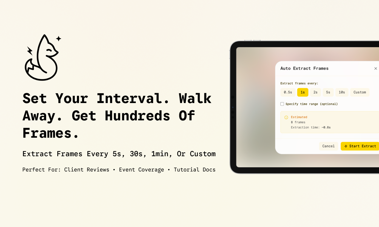 Video to Screenshots - Screenshot 2 showing product features and functionality
