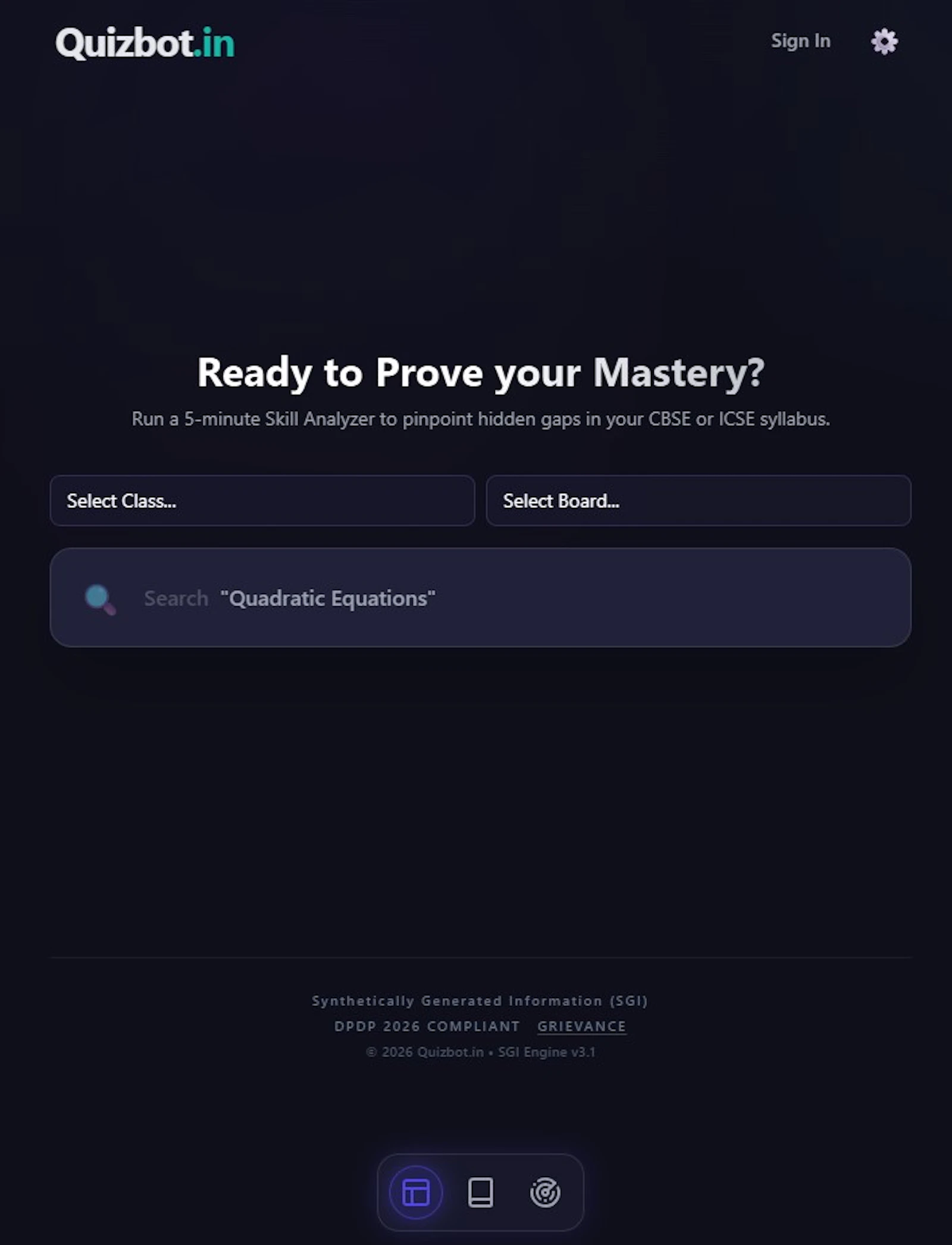 Quizbot Academic screenshot 2