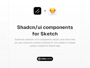 Shadcn UI Components library for Sketch gallery image