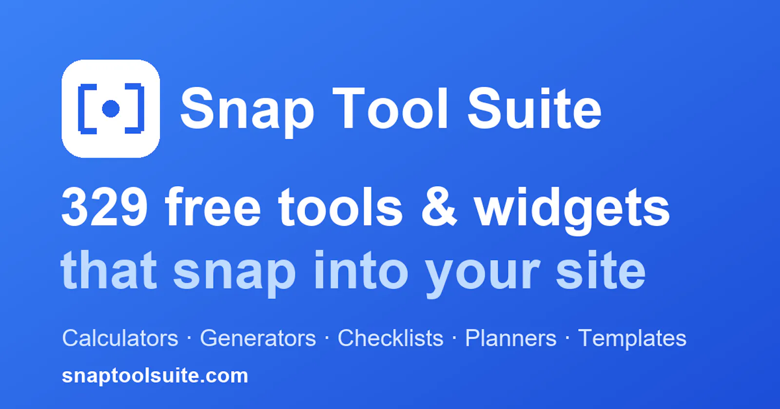 Snap Tool Suite screenshot 1