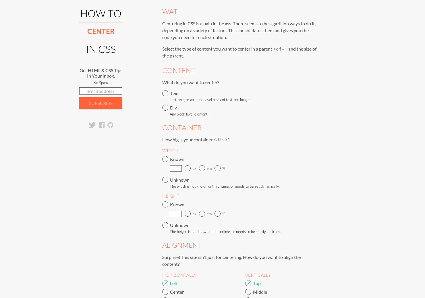 How to center in CSS